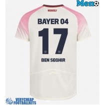 Bayer Leverkusen Eliesse Ben Seghir #17 Replica Away Shirt 2025-26 Short Sleeve